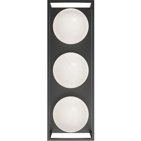 Alora Mood EW519339BK Amelia 3 Light Black Outdoor Wall Light