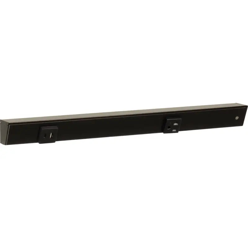 Task Lighting APTUL18-2BBK 18" Slim Angled Power Strip - Right Wire Entry - 1 Black Receptacle - Left Side USB-A/C - 120V - Finish: Black