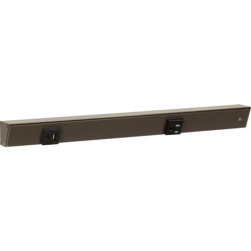 Task Lighting APTUL18-2BBZ 18" Slim Angled Power Strip - Right Wire Entry - 1 Black Receptacle - Left Side USB-A/C - 120V - Finish: Bronze