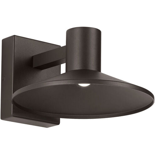 Visual Comfort Architectural 700OWASHL92712DZUNVSP Sean Lavin Ash 12.1", 2700K LED Bronze Outdoor Wall Light, Dome, Low Output, Integrated LED Surge Protection