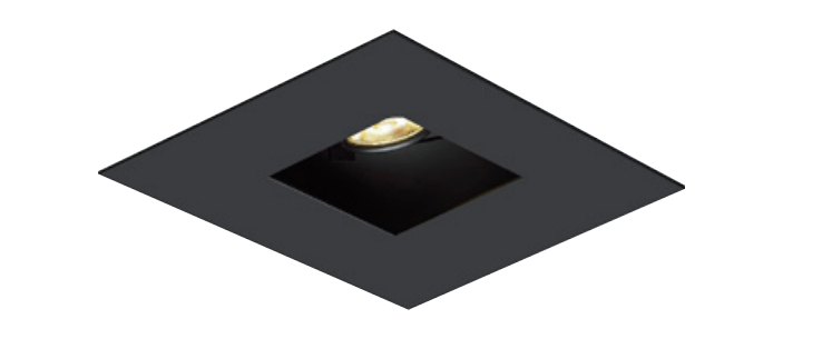 Visual Comfort Architectural EMT11SFF-B Element EMT 1x1 Multiples Spot Square Flanged Trim - Black Finish