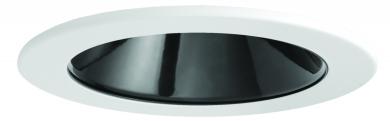 Elco Lighting E410C0835MB2 4" LED Light Engine with Reflector Trim, 850 lm, 3500K CCT, Beam Angle 60°, Generation 2, Matte Black with White Trim