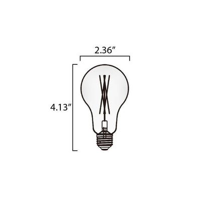 Maxim Lighting BL7E26A19FT120V30 7W LED A19 Replacement Bulb Dimensions 2.36 inch Diameter x 4.13 inch Height
