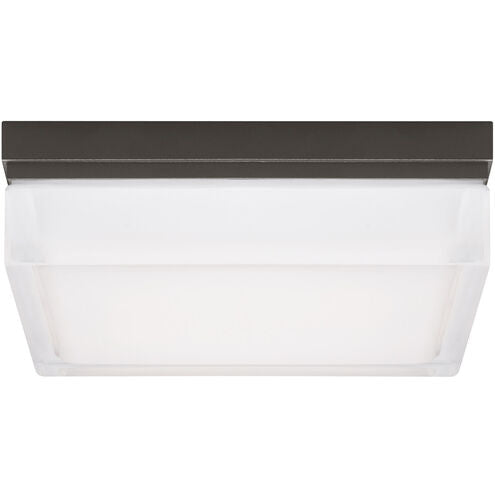 Visual Comfort Modern Collection 700BXLZ-LED3 Sean Lavin Boxie 9 Inch Antique Bronze Flush Mount LED 25W 3000K