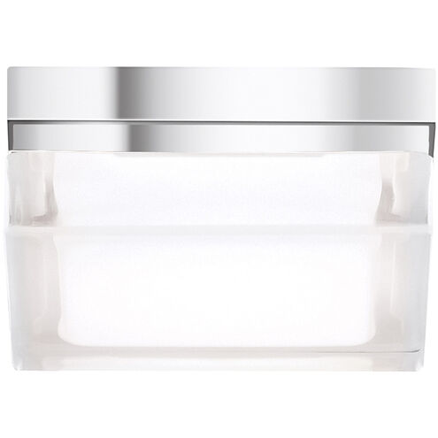 Visual Comfort Modern Collection 700BXSC-LED Sean Lavin Boxie 5.3 Inch Chrome Flush Mount LED Ceiling Light 12W 2700K