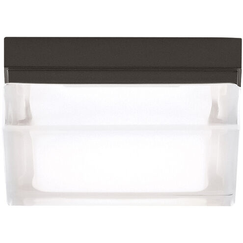 Visual Comfort Modern Collection 700OWBXS930Z120 Sean Lavin Boxie 5.3 Inch Bronze Outdoor Wall/Flush Mount LED 12W 3000K