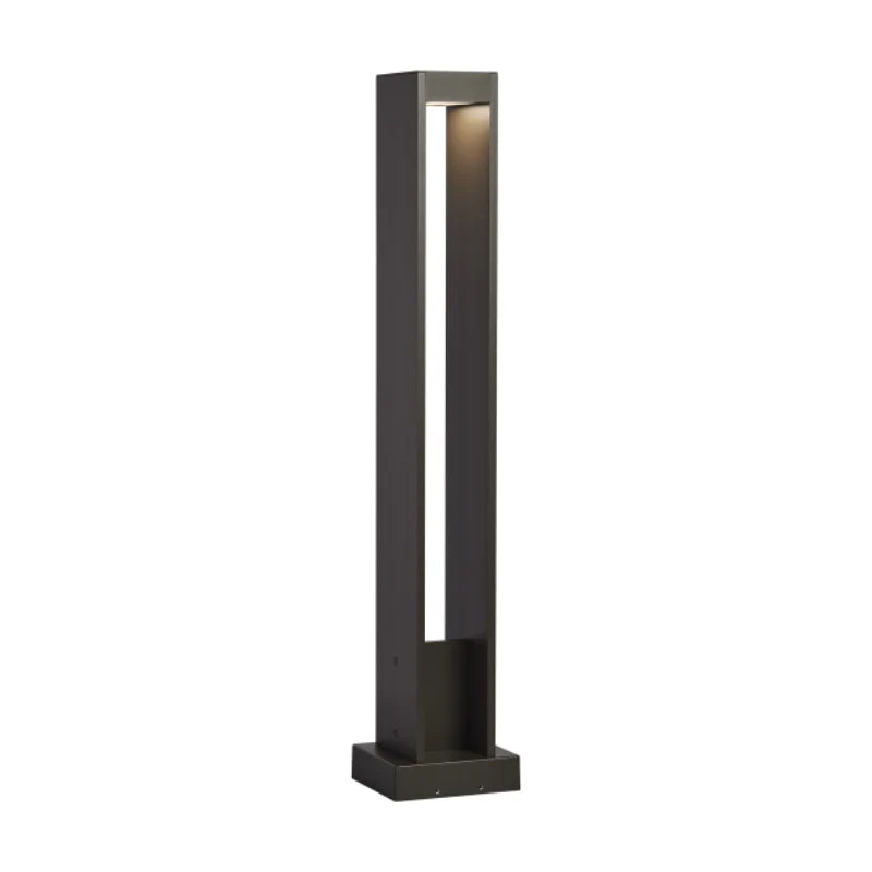 Visual Comfort Architectural 700OBSYN84042CZUNVSPCLF Syntra 42" 28.9W, 4000K LED Outdoor Bollard Bronze Finish, Button Photocontrol & In-Line Fuse