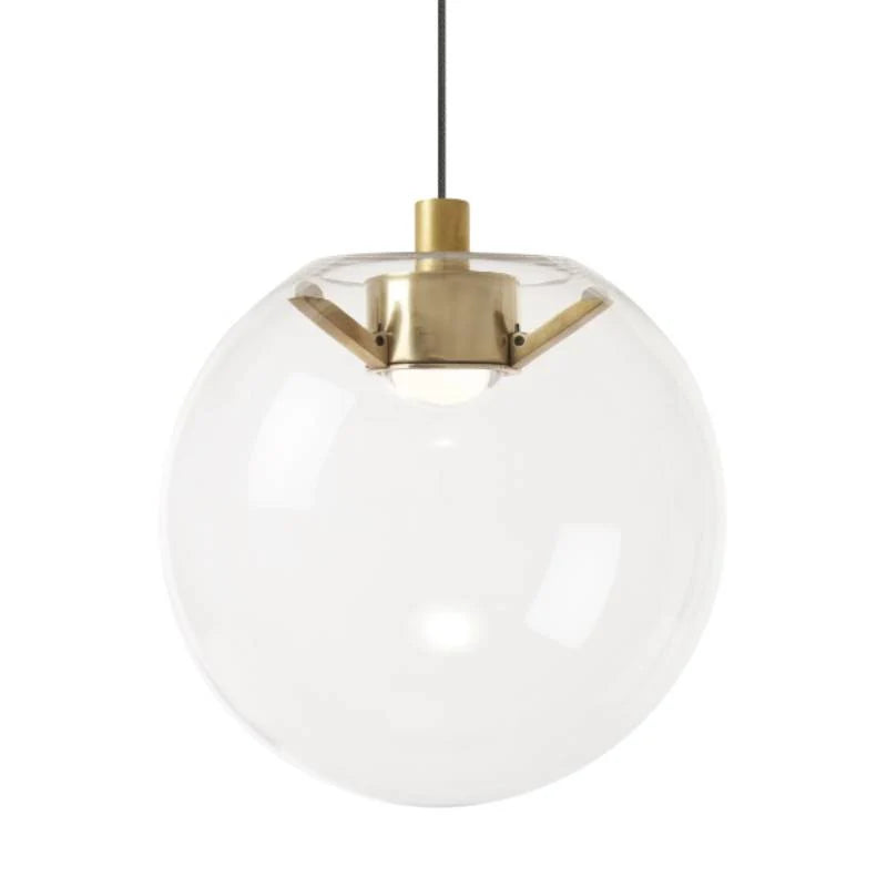 Visual Comfort Architectural 700MPPLNCNB-LED930 Mini Palona 8" 7W, 3000K Monopoint  LED Pendant Natural Brass Finish