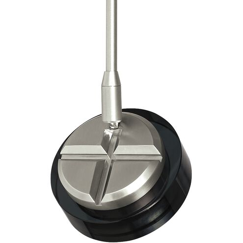 Visual Comfort Modern Collection 700FJBRM9273005KS Sean Lavin Brim 5 Inch Satin Nickel FreeJack LED Track Head 9.2W 2700K 30° Transparent Smoke Glass