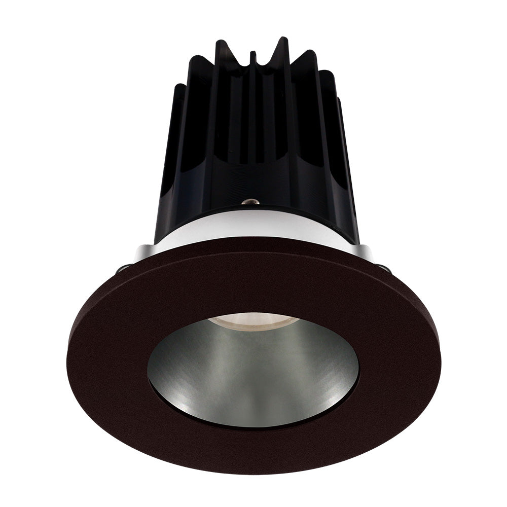 Lotus LED Lights LED-2-S15W-30K-2RRCH-2RTBZ-60D 2" Round Recessed LED 15W High Output Designer Series, 15W, 1000 Lumens, CCT 3000K 60° Beam Angle with Chrome Reflector - Bronze Trim