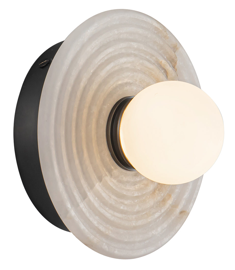 Alora Lighting WV346006UBAR Dahlia LED 6 inch Urban Bronze Bath Vanity Light Wall Light in Urban Bronze and Alabaster