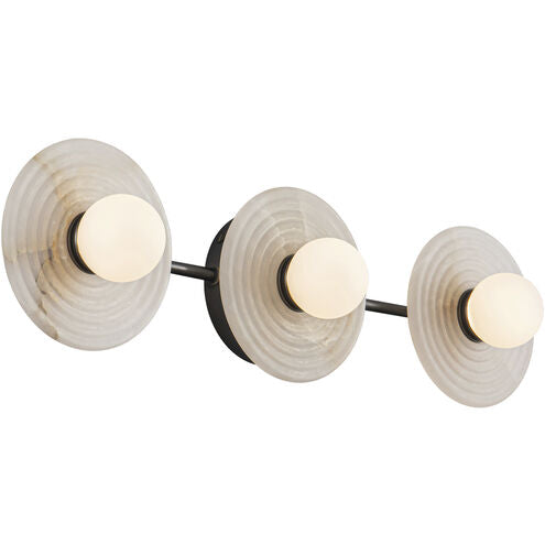 Alora Lighting WV346322UBAR Dahlia LED 6 inch Urban Bronze Bath Vanity Light Wall Light in Urban Bronze and Alabaster