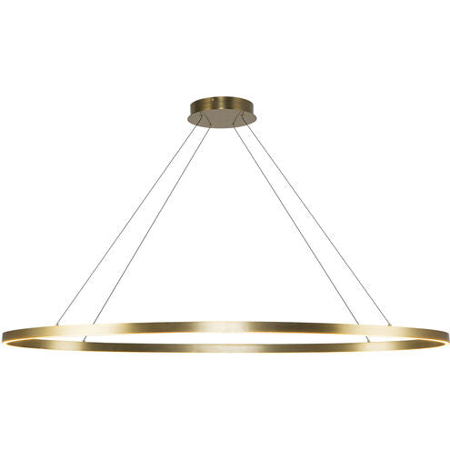 Kuzco Lighting LP79153-BG Ovale LED 53.75 inch Brushed Gold Linear Pendant Ceiling Light