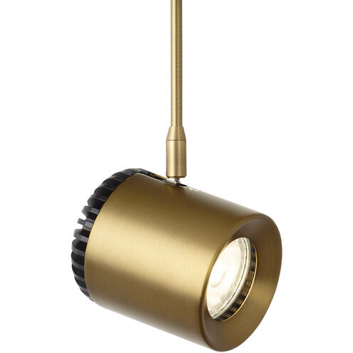 Visual Comfort Modern Collection 700FJBRK8353503R Sean Lavin Burk 3 Inch Aged Brass Low-Voltage Track Head LED 14.2W 3500K 35 Degree