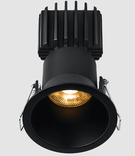 Lotus LED Lights L3F-RDT-BK-LB36-1895 Tangra 3″ Fixed Round Deep Regressed Thin Black Trim, Lens Black, Beam Angle 36°, Color Temperature DTW 30K to 18K, CRI95