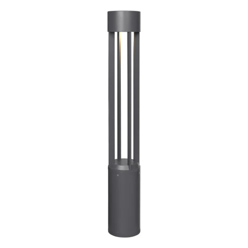 Visual Comfort Architectural 700OBTUR8404240CH12S Turbo 42" 15W 4000K LED Outdoor Bollard Charcoal, 40° Wide Beam
