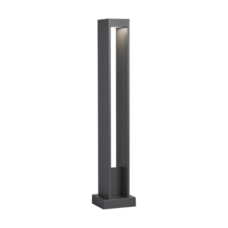 Visual Comfort Architectural 700OBSYN84042CHUNVSPCLF Syntra 42" 28.9W, 4000K LED Outdoor Bollard Charcoal Finish, Button Photocontrol & In-Line Fuse, Symmetric Light Distribution