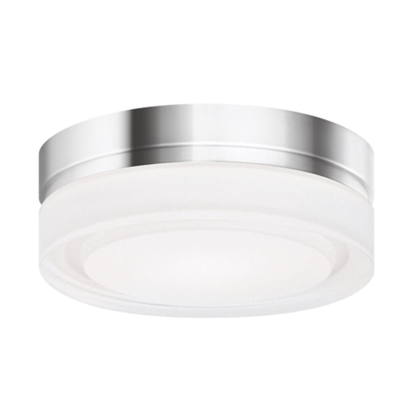 Visual Comfort Architectural 700CQSC-LED Modern Sean Lavin Cirque Small 6" LED Flush Mount Ceiling Light CCT 2700K - Finish Chrome