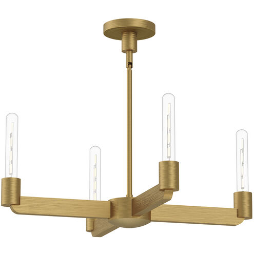 Alora Mood CH607225AG Claire 4 Light 25 inch Aged Gold Chandelier Ceiling Light