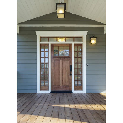 Maxim Lighting 4059HOBU Coldwater Outdoor Flush Mount Lifestyle Photo Porch
