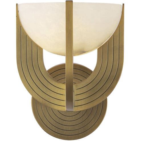 Alora Lighting WV362106VBAR-UNV Colette LED 6.25 inch Vintage Brass Bath Vanity Wall Light