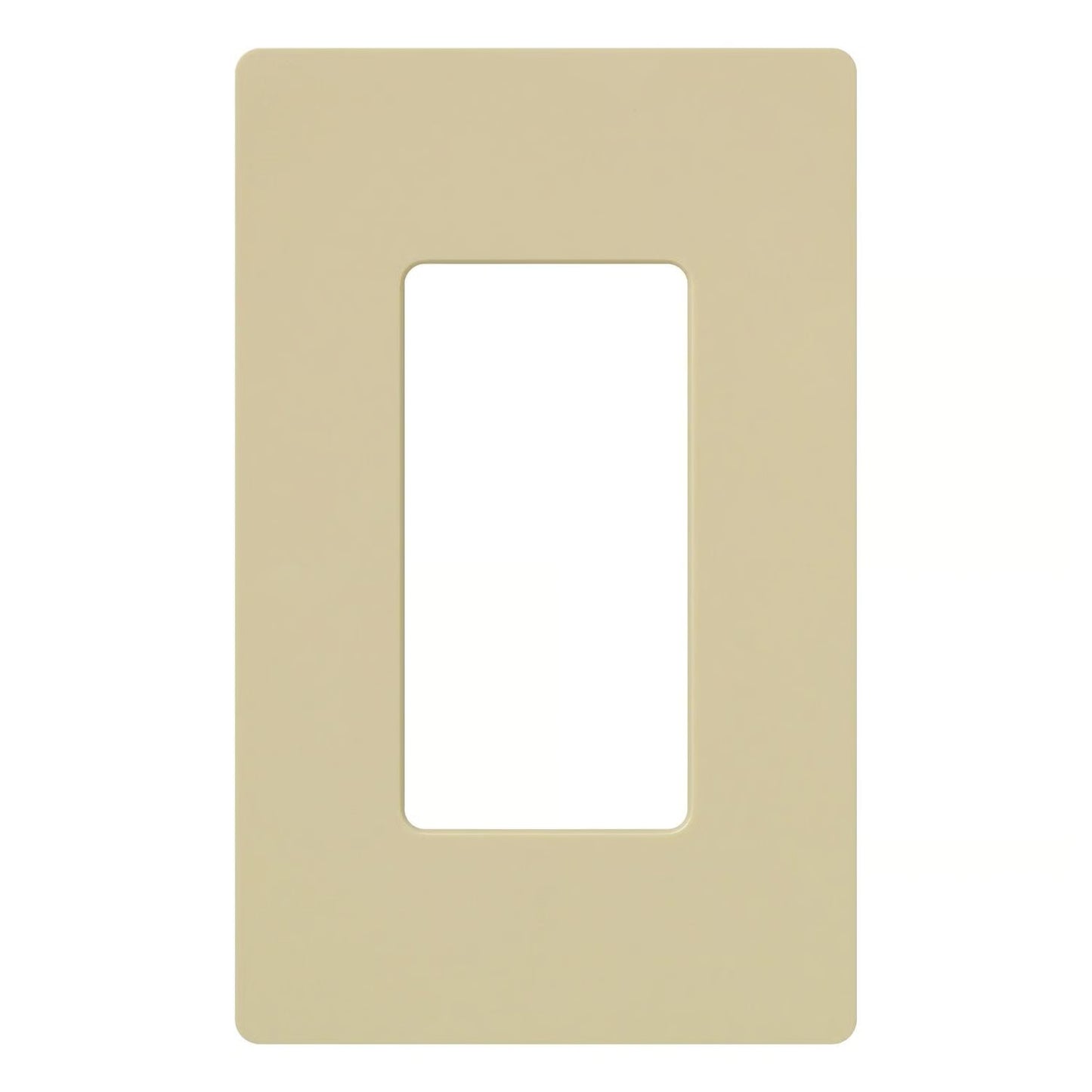 Lutron CW-1-IV-96 Claro 1 Gang Wall Plate Ivory Gloss 96 Pack