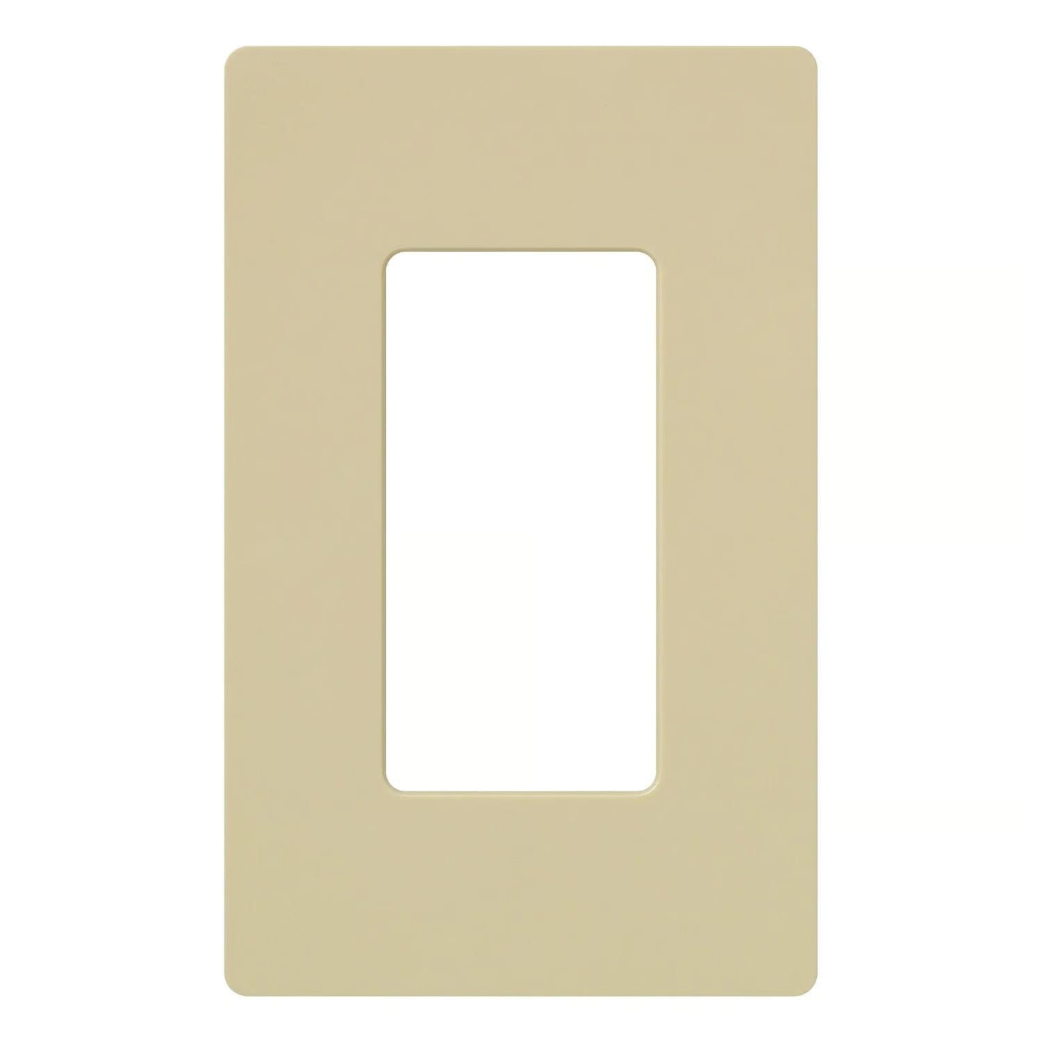 Lutron CW-1-IV-96 Claro 1 Gang Wall Plate Ivory Gloss 96 Pack
