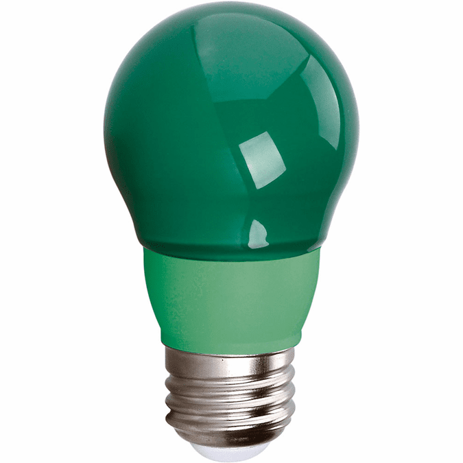Cyber Tech Lighting LB5A/GR 5 Watt LED A15 Bulb, E26 Base, 120 Volt, Green