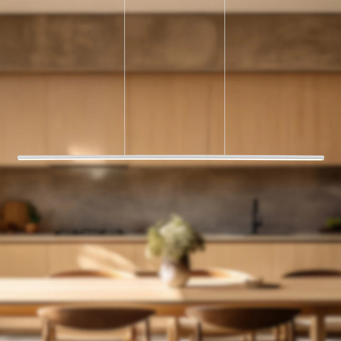Kuzco Lighting LP14947-WH-UNV Chute 47 Inch Linear Pendant Light White Finish