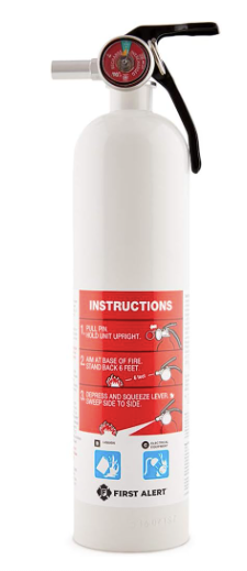 BRK First Alert AUTOMAR10 Fire Extinguisher for Car & Marine Use, UL RATED 10-B:C white