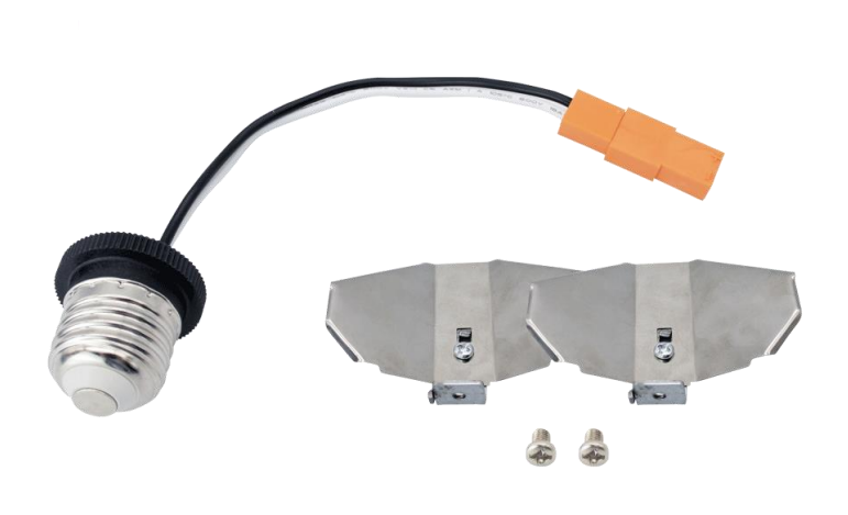 Lotus LED Lights 4" Clip Retrofit Kit with E26 Adapter and Butterfly Clips for model LBL-JB10W-5CCT-AC
