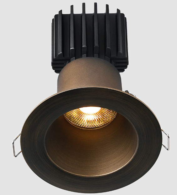 Lotus LED Lights L3F-RDW-BR-RS36-4C90 Tangra 3″ Fixed Round Deep Regressed Wide Bronze Trim, Reflector Semi Frosted Glass, Beam Angle 36°, Color Temperature 4CCT+DTW 35K to 27K, CRI90