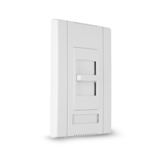 Wattstopper CD1103PNAI Slide-to-OFF Single Pole/3Way Dimmer with Preset, Wattage 1100W Ivory