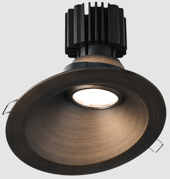 Lotus LED Lights  L3G-RSW-BR-LB24-3K98 Tangra 3″ Gimbal Round Sloped Wide Bronze Trim, Lens Black, Beam Angle 24°, Color Temperature 30K CRI98