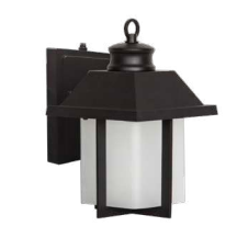 Westgate LRS-ML-MCT-P-BK 8" Mini Square Lantern W/ Photocell , Wattage 12W, Lumens 650Lm, Color Temperature 30K/40K/50K, Black Finish
