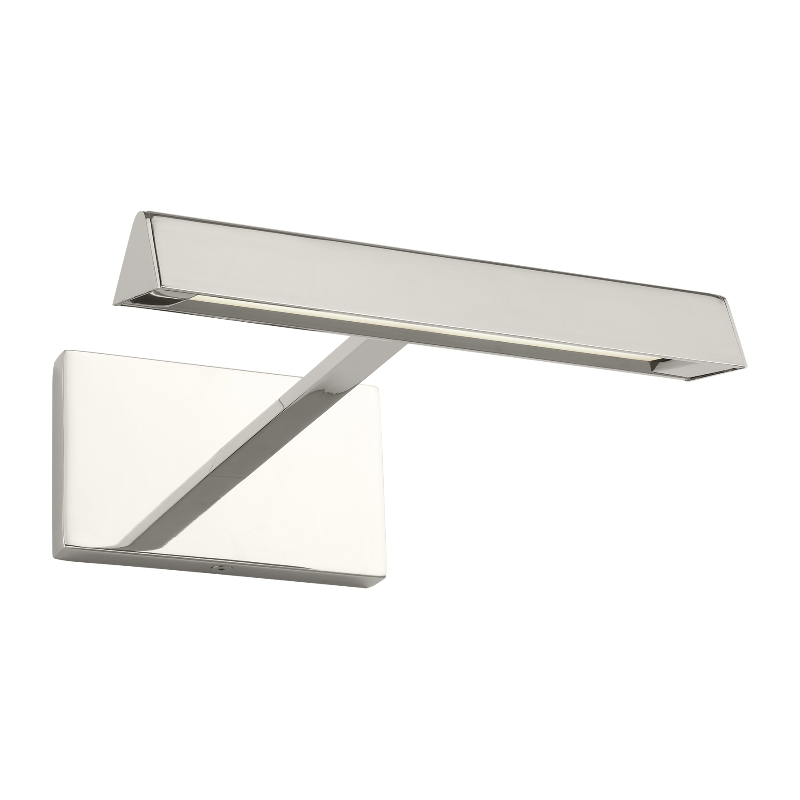 Visual Comfort Architectural 700DES8N-LED930-277 Modern Sean Lavin Dessau 1-lt 9" LED Picture Light CCT 3000K - Voltage 277V- Finish Polished Nickel