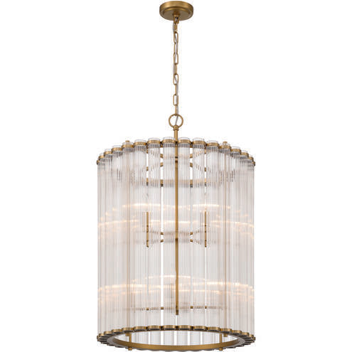 Eurofase Lighting 47238-015 Glasbury 8 Light 22 inch Gold Chandelier Ceiling Light