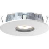 DALS Lighting 4001-CC-WH 3 Watt Super-Puck Recessed LED Puck Light - CCT Selectable - 150 Lumens - 12V - White Finish