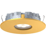 DALS Lighting 4001-CC-GD 3 Watt Super-Puck Recessed LED Puck Light - CCT Selectable - 150 Lumens - 12V - Gold Finish