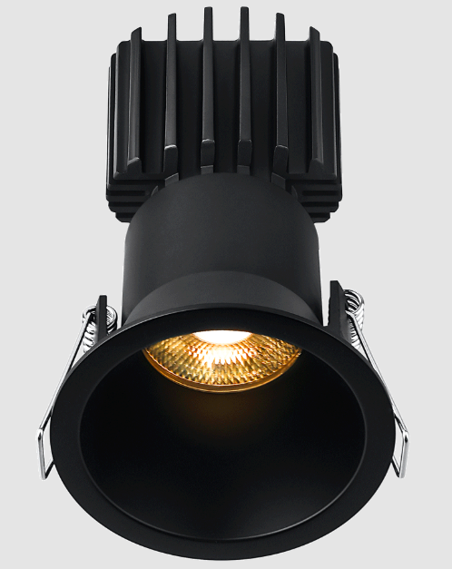 Lotus LED Lights L3F-RDT-BK-LB50-3K98 Tangra 3″ Fixed Round Deep Regressed Thin Black Trim, Lens Black, Beam Angle 50°, Color Temperature 30K, CRI98