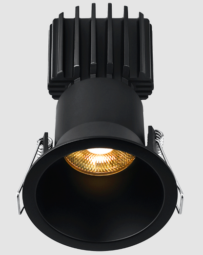 Lotus LED Lights L3F-RDT-BK-LB50-3K98 Tangra 3″ Fixed Round Deep Regressed Thin Black Trim, Lens Black, Beam Angle 50°, Color Temperature 30K, CRI98