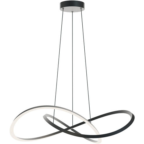 AFX Lighting CLSP32LAJUDBK Celeste 32" LED Pendant, Wattage 40W, Multi-Color Temperature, Voltage 120-277V, Black