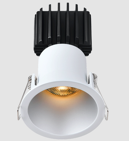 Lotus LED Lights L3F-RDT-AZ-LW36-3K98 Tangra 3″ Fixed Round Deep Regressed Thin Alzak Trim, Lens White, Beam Angle 36°, Color Temperature 30K, CRI98