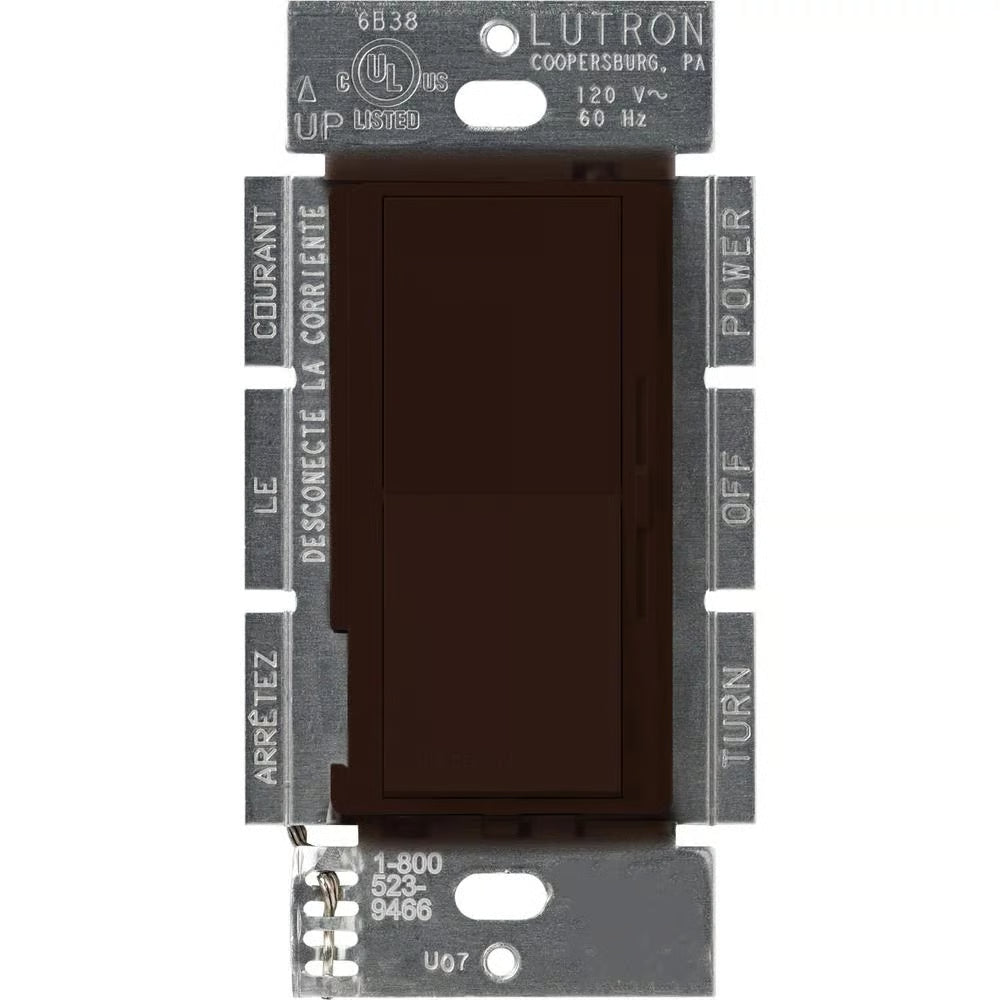 Lutron DVFSQ-F-HO-BR Diva Fan Control 3 Speed 2.0A 120V Brown Single Pole