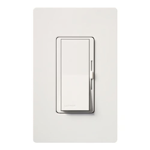 Lutron DVLV-10PH-WH Diva MLV Dimmer 800W 1000VA 120V White Single Pole Night Light