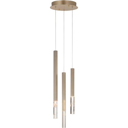 ET2 Contemporary Lighting E11023-95GLD 9.75 Inch Diaphane Multi-Light Pendant Ceiling Light - CCT: 3000K - Finish: Gold