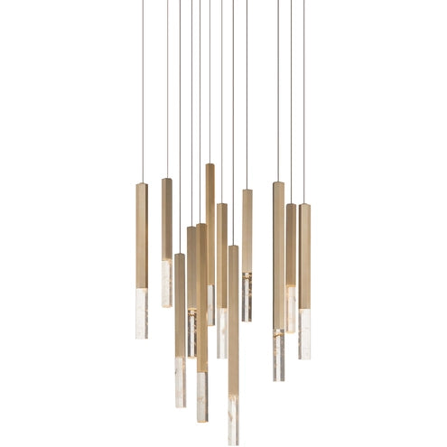 ET2 Contemporary Lighting E11032-95GLD 27.5 Inch Diaphane Multi-Light Pendant Ceiling Light - CCT: 3000K - Finish: Gold