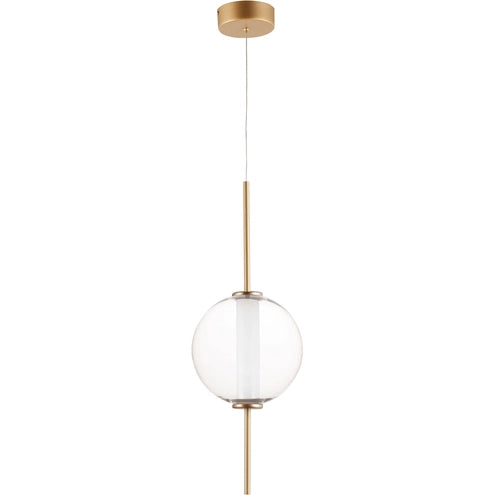 ET2 Contemporary Lighting E11040-24GLD 8 Inch Alex Single Pendant Ceiling Light - CCT: 3000K - Finish: Gold
