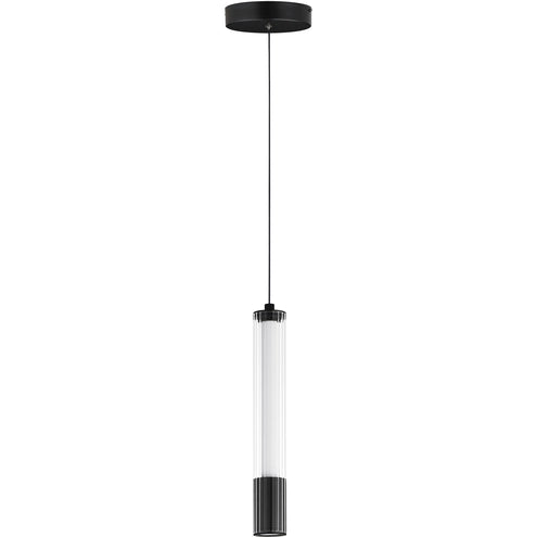 ET2 Contemporary Lighting E11061-144BK 10 Inch Cortex Single Pendant Ceiling Light - CCT: 3000K - Finish: Black