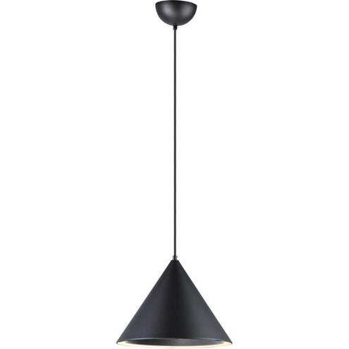 ET2 Contemporary Lighting E20084-BK 12.50" Abyss LED Mini Pendant Ceiling Light - Finish: Black